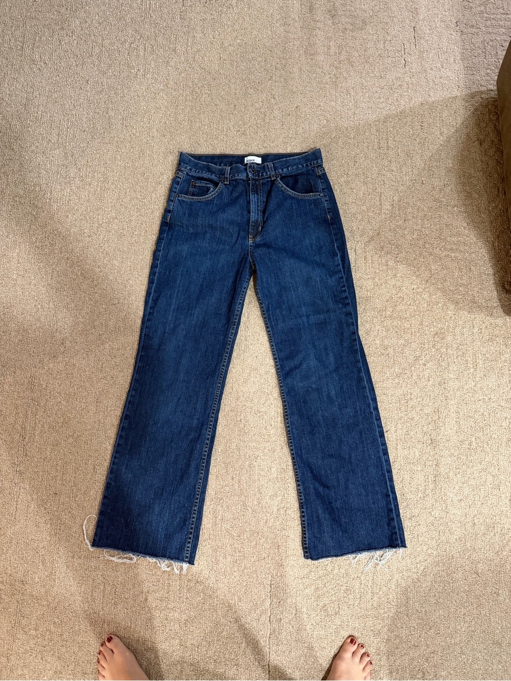 ASKK NY Dark Blue Flare Jeans